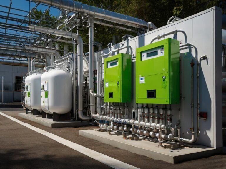 An image of an AI imagined Hydrogen Power Plant